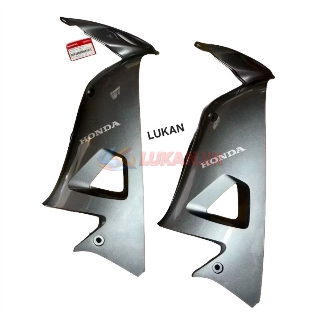 Cặp nhựa ốp bửng yếm trong WAVE A, RS, S100... Xám zin Honda - Ảnh 3
