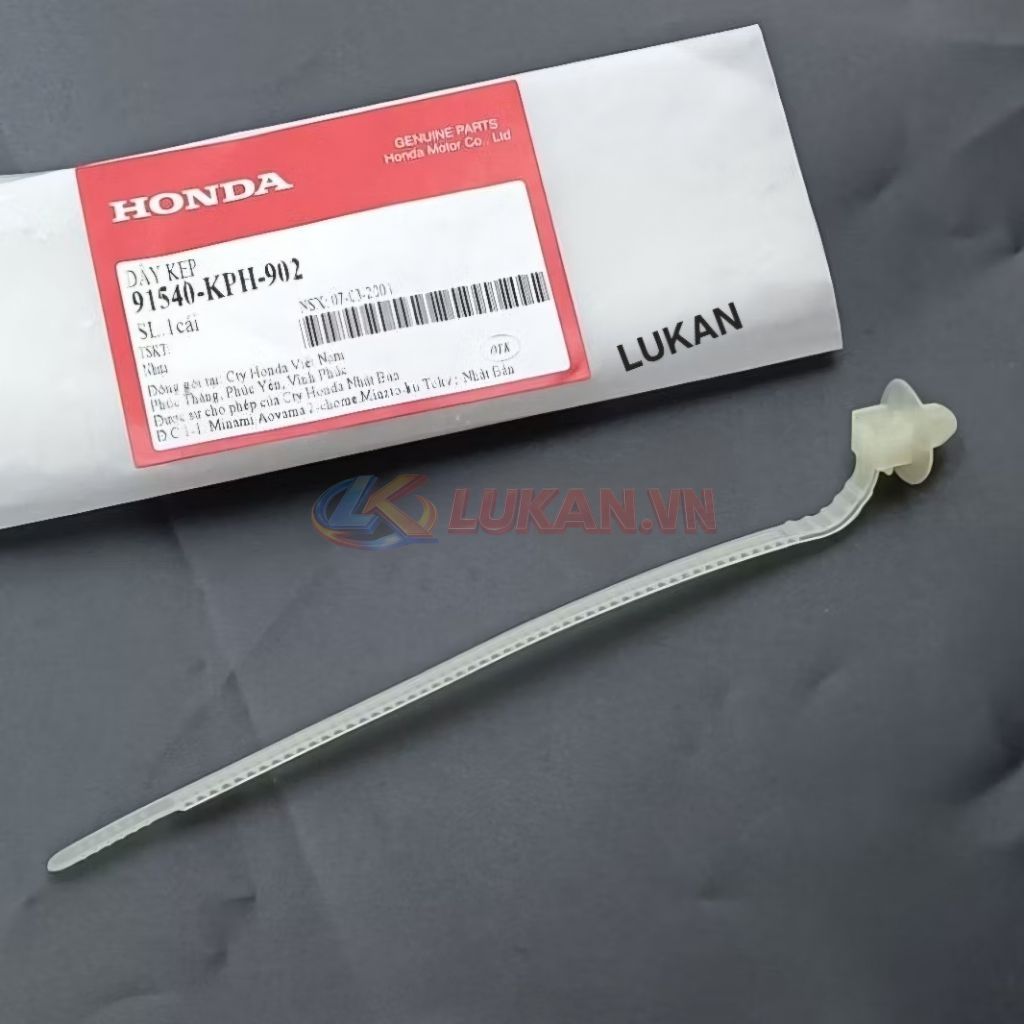 Sợi dây rút, kẹp dây điện sườn WAVE A, RS, S100, FUTURE 125... zin 91540-KPH-902 - Ảnh 2