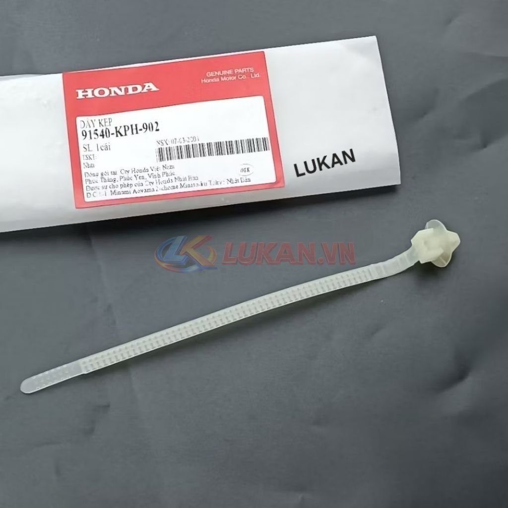 Sợi dây rút, kẹp dây điện sườn WAVE A, RS, S100, FUTURE 125... zin 91540-KPH-902 - Ảnh 3