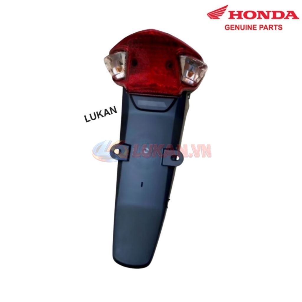 Nhựa dè đuôi biển số, bộ đèn hậu WAVE A, ALPHA, RS, S100... zin Honda - Ảnh 2