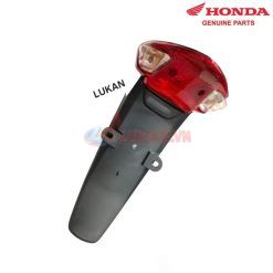 Nhựa dè đuôi biển số, bộ đèn hậu WAVE A, ALPHA, RS, S100... zin Honda