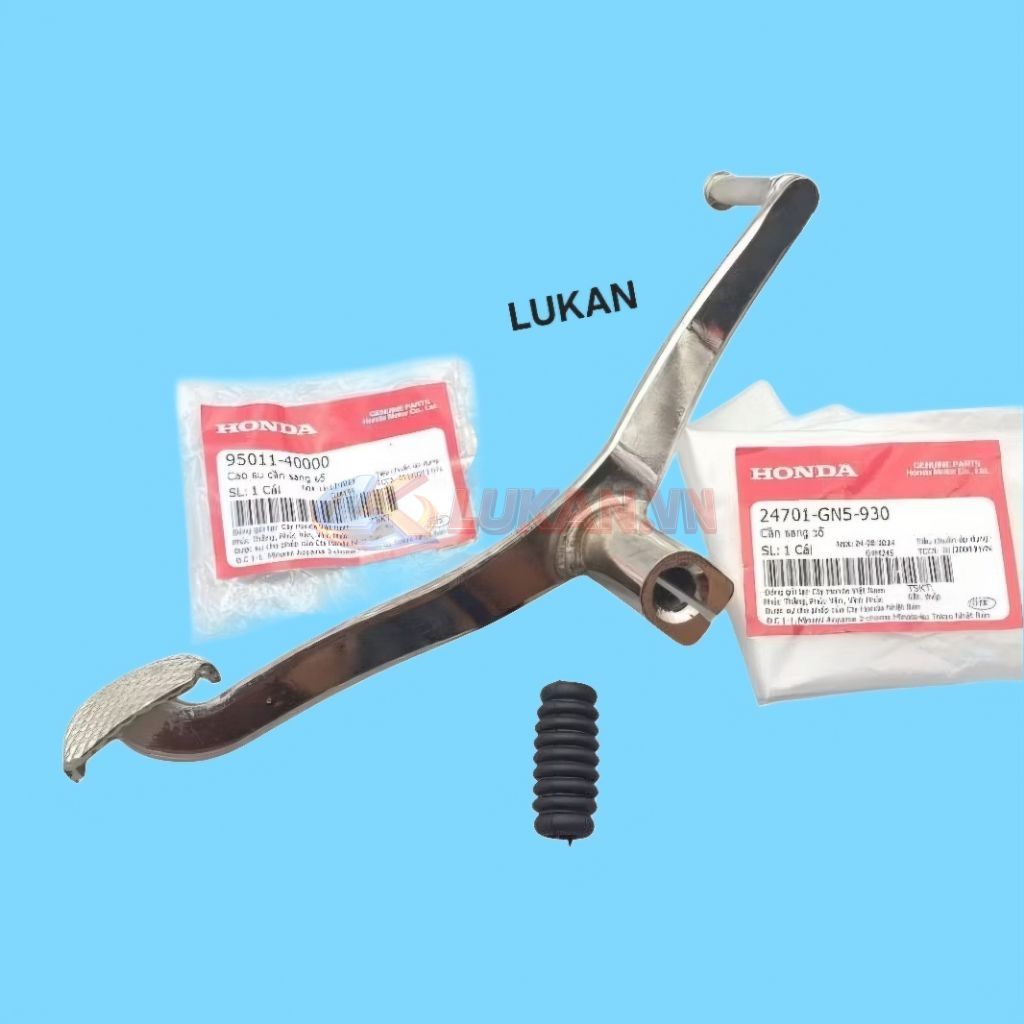 Cần đạp sang số xe Super DREAM đời đầu zin Honda luôn cao su 24701-GN5-930 - Ảnh 2