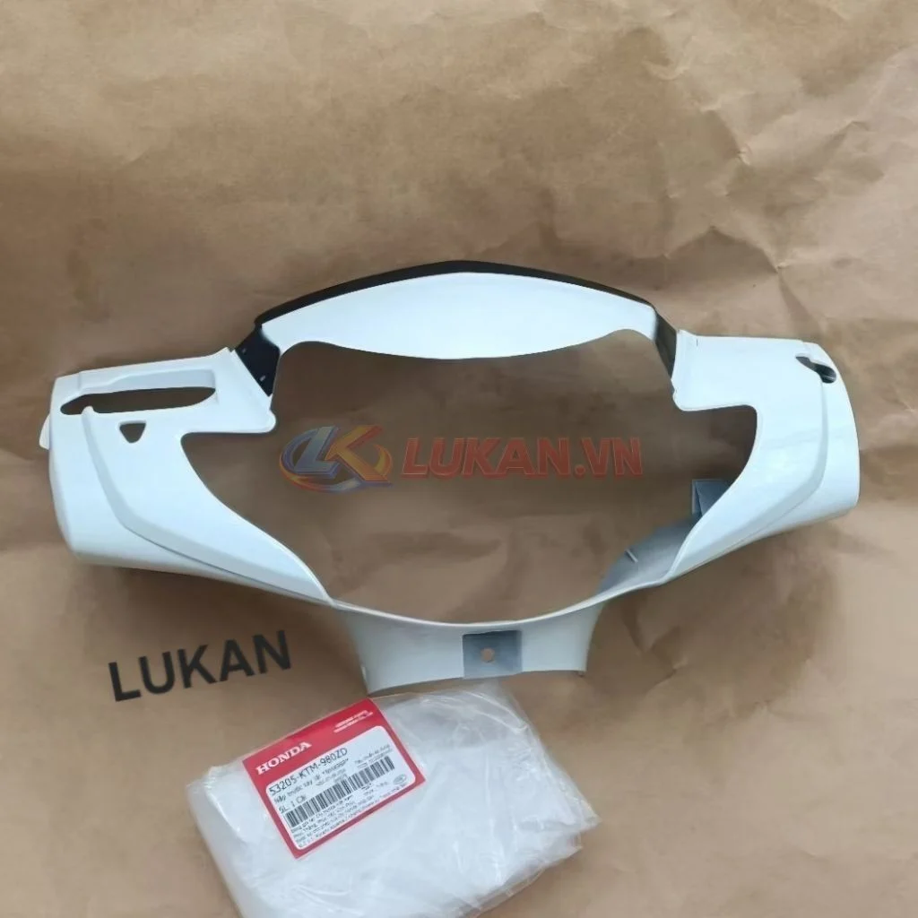 Nhựa ốp võ đầu đèn trước FUTURE NEO 125 Trắng mão, bàn thờ zin Honda 53205-KTM-980ZD