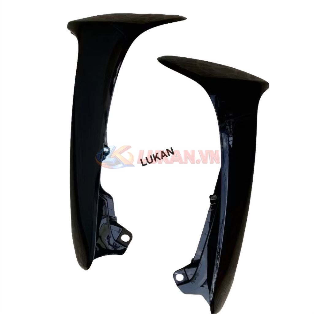 Cặp nhựa bửng cánh yếm ngoài WAVE ALPHA đời đầu Đen zin Honda - Ảnh 2
