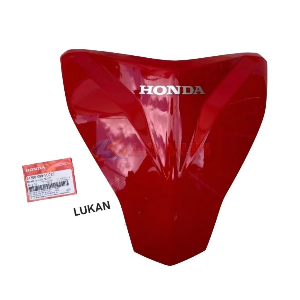 Nhựa ốp võ mặt nạ trước WAVE A, ALPHA 110 Đỏ zin Honda 64300-K89-V00ZE