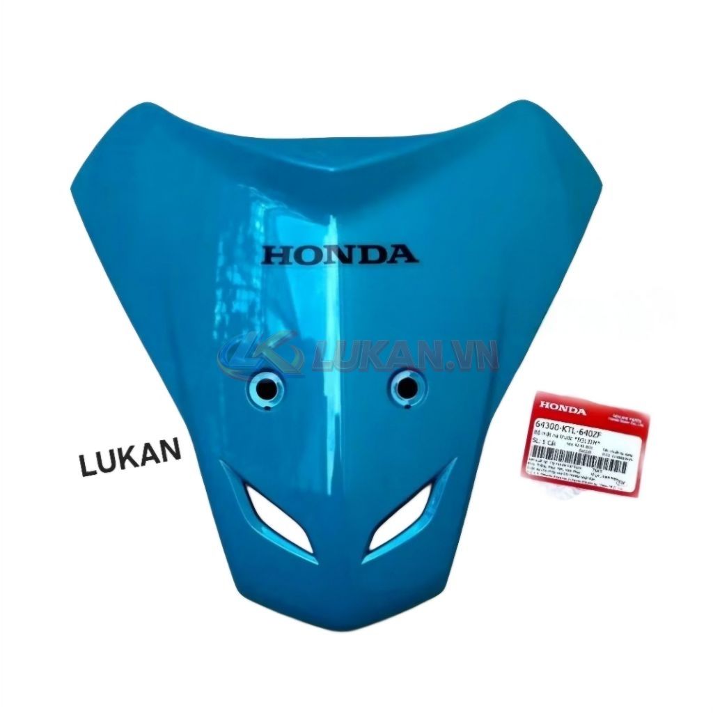 Nhựa ốp võ mặt nạ trước WAVE A, ALPHA, RS... Xanh dương zin Honda 64300-KTL-640ZF - Ảnh 2