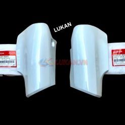 Cặp nhựa ốp vai, võ phuộc trước WAVE ZX Trắng zin Honda 61400-KEV-900YN, 61200-KFL-860ZY
