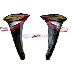 Cặp nhựa bửng cánh yếm ngoài WAVE S100 Đỏ đen zin Honda