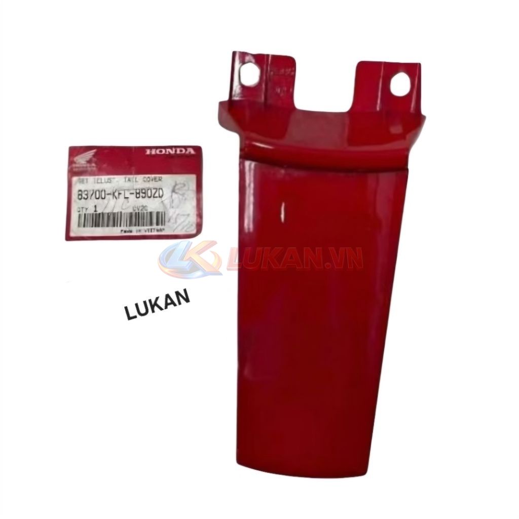 Nắp ốp võ nhựa đuôi, mu rùa FUTURE 1 đời đầu Đỏ đô zin Honda 83700-KFL-890ZD - Ảnh 2