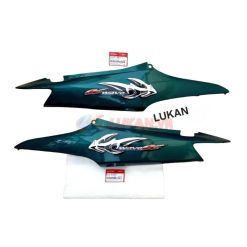 Cặp nhựa ốp võ thân sườn, áo WAVE A, ALPHA Xanh xương cá zin Honda