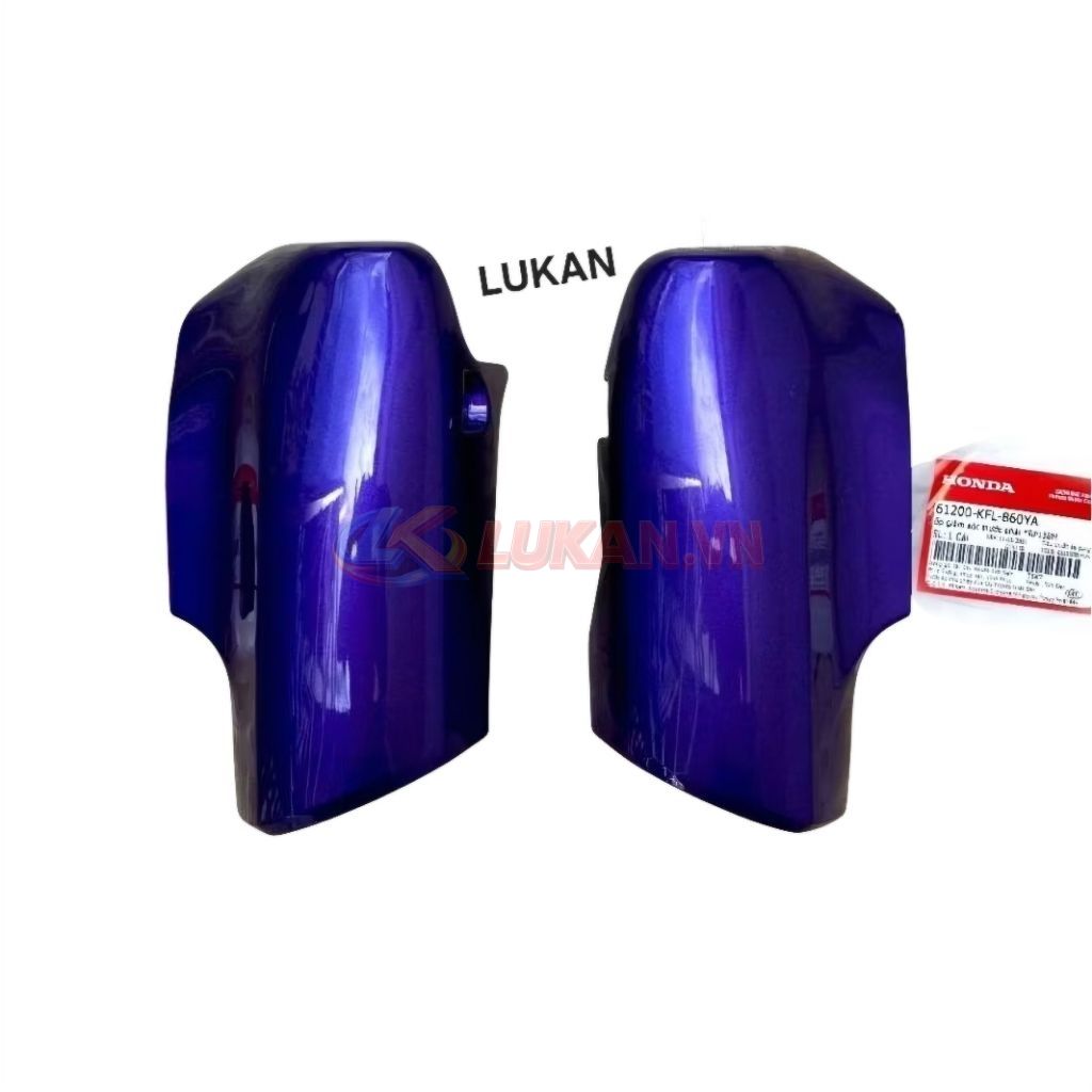 Cặp nhựa ốp vai, võ phuộc trước WAVE ZX Tím zin Honda 61200-KFL-860YA