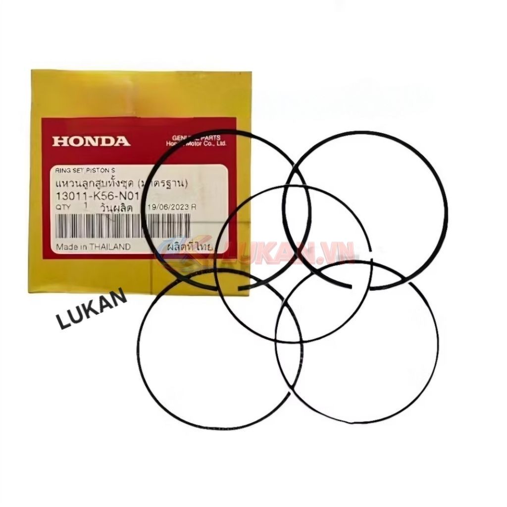 Bộ bạc, xéc măng piston WINNER, SONIC 150.... zin Honda 13011-K56-N01