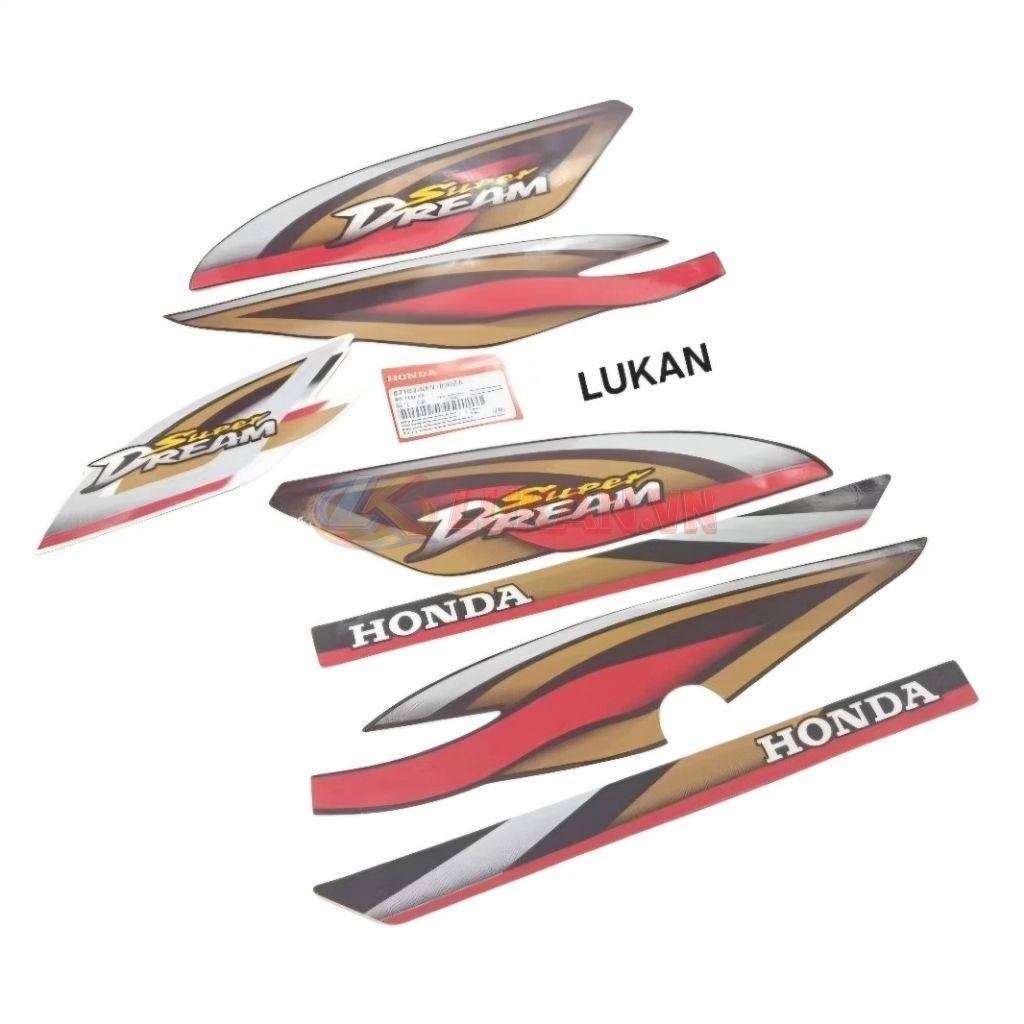 Bộ tem hình xoài dán xe Super DREAM Việt 2002-2006.... - Ảnh 2