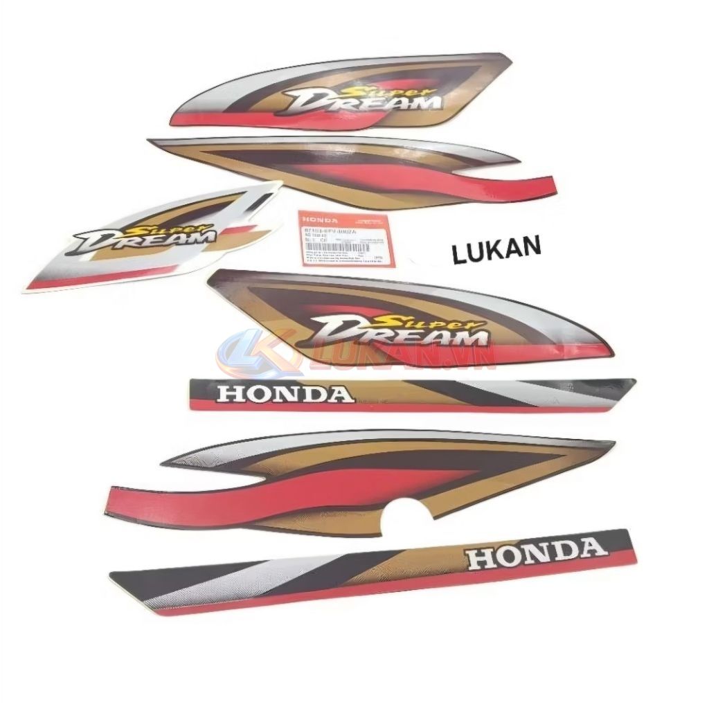Bộ tem hình xoài dán xe Super DREAM Việt 2002-2006.... - Ảnh 4