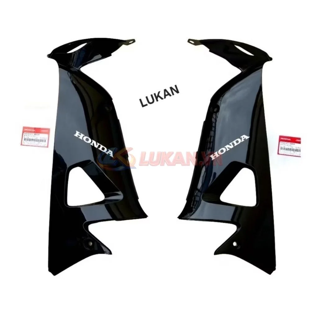 Cặp nhựa ốp bửng cánh yếm trong WAVE A, RS, S100... Đen zin Honda - Ảnh 3