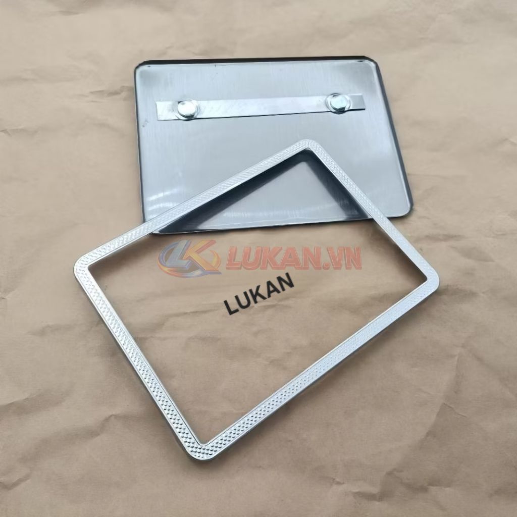 Bộ khung biển số xe DREAM, WAVE, FUTURE.... viền nhám mẫu xưa - Ảnh 3