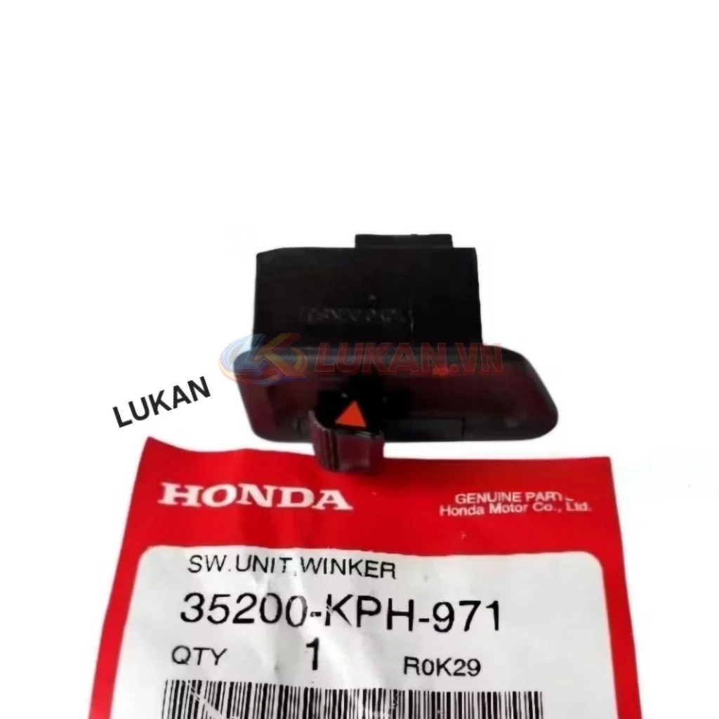 Nút công tắc đèn xi nhan WAVE, FUTURE 1, NEO 125... zin Honda Thái 35200-KPH-971 - Ảnh 3