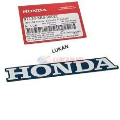 Tem chữ Honda nhựa bửng yếm 120mm WAVE ALPHA Xanh zin 87130-KRS-900ZC