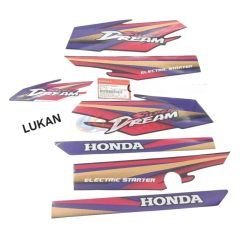 Bộ tem dán xe Super DREAM Việt đời đầu tím