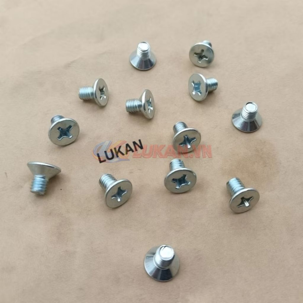 2 ốc vít 6x12 bắt ổ khóa điện xe WAVE ALPHA, RS, S100, FUTURE...