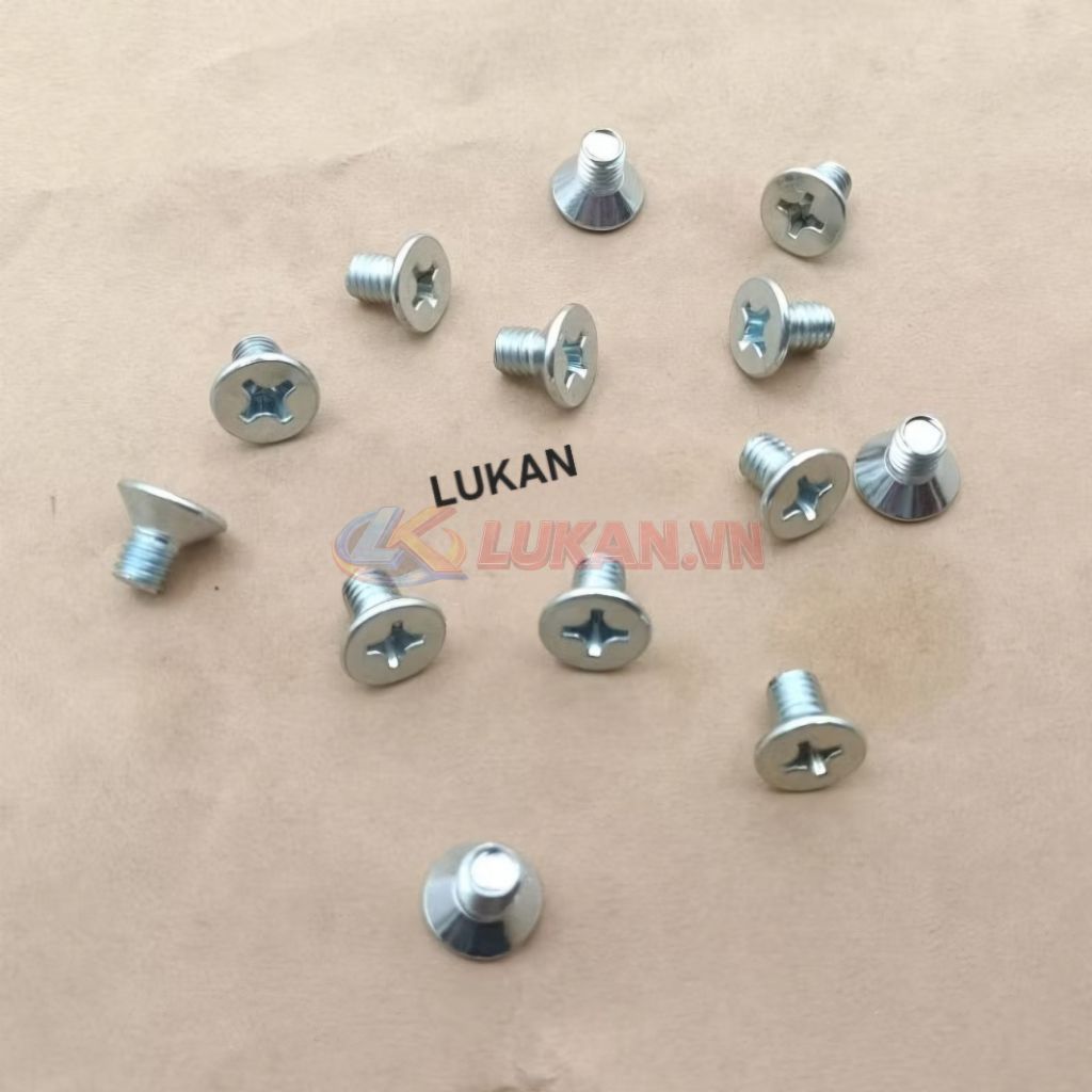 2 ốc vít 6x12 bắt ổ khóa điện xe WAVE ALPHA, RS, S100, FUTURE... - Ảnh 4