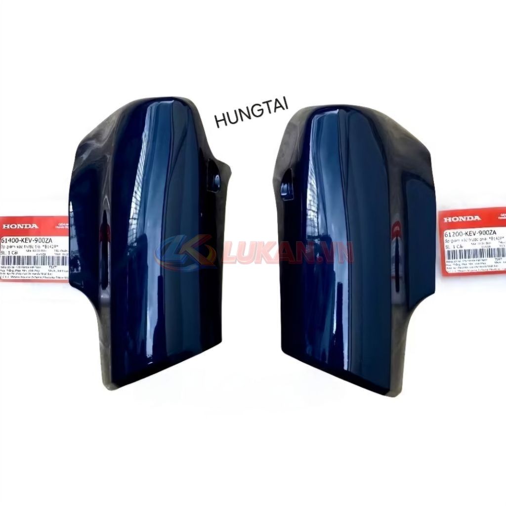 Cặp nhựa ốp vai, võ phuộc trước WAVE ALPHA đời đầu Xanh nhớt zin 61400-KEV-900ZA, 61200-KEV-900ZA