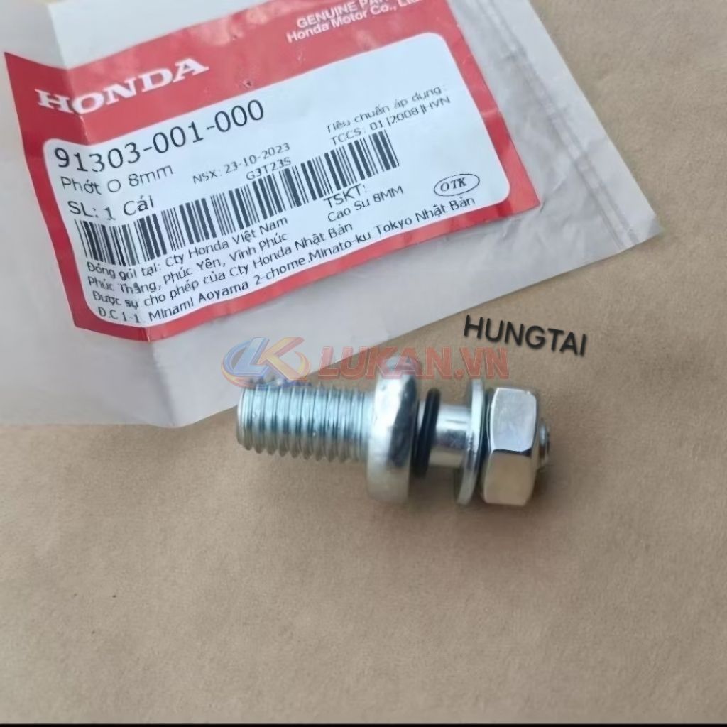 Bộ ốc tán, chỉnh nồi côn, ly hợp DREAM, WAVE, FUTURE 1.... zin Honda 91303-001-000 - Ảnh 4