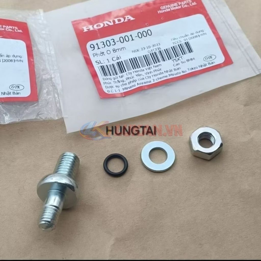 Bộ ốc tán, chỉnh nồi côn, ly hợp DREAM, WAVE, FUTURE 1.... zin Honda 91303-001-000 - Ảnh 3