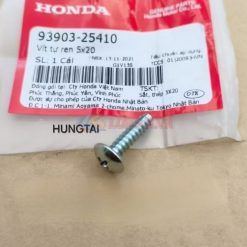 Ốc nhựa võ đầu đèn, bao tử lọc gió DREAM, WAVE, FUTURE... zin. vít 5x20 93903-25410