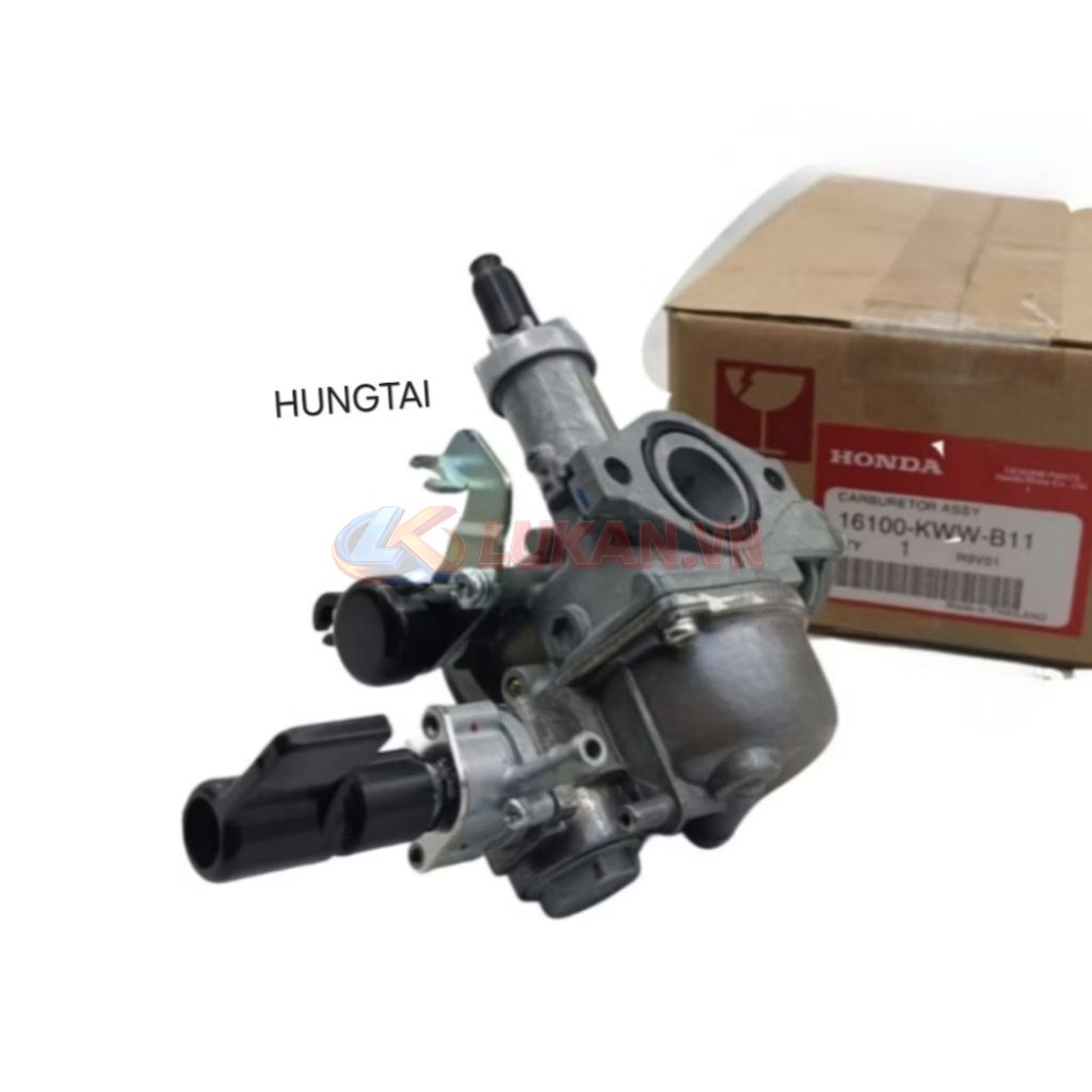 Bình xăng con, chế hòa khí WAVE S110, RSX 110... zin Honda Thái 16100-KWW-B11 - Ảnh 5