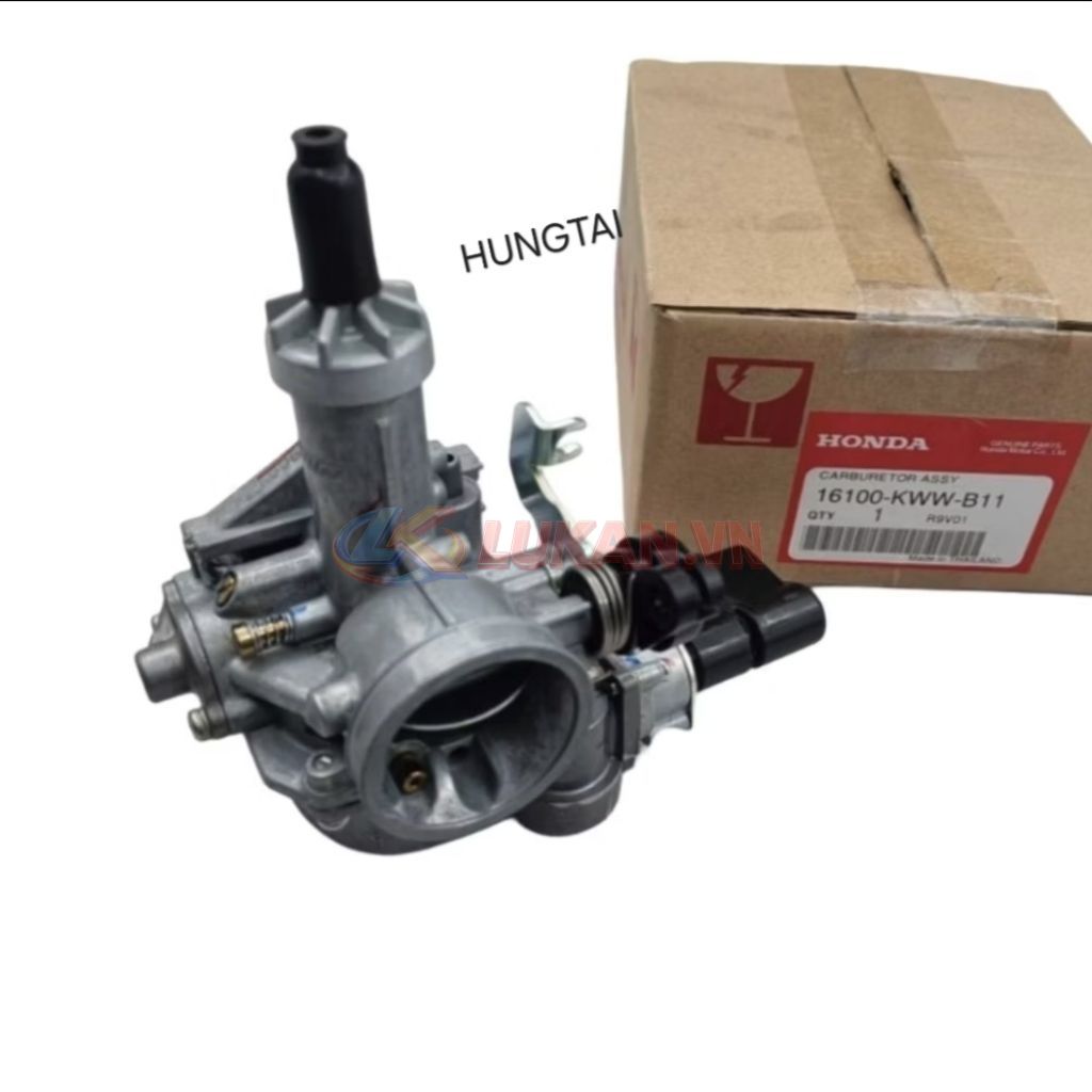 Bình xăng con, chế hòa khí WAVE S110, RSX 110... zin Honda Thái 16100-KWW-B11 - Ảnh 6
