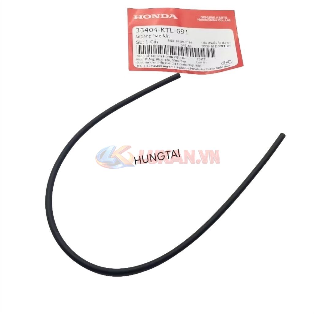Sin, ron cao su nắp chụp võ đèn xi nhan WAVE A, RS, S100... zin 33404-KTL-691 - Ảnh 2
