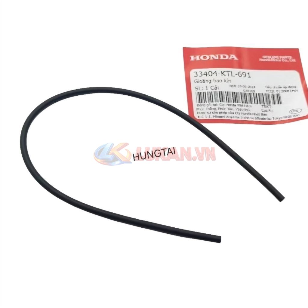 Sin, ron cao su nắp chụp võ đèn xi nhan WAVE A, RS, S100... zin 33404-KTL-691