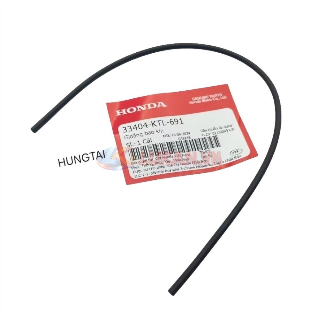 Sin, ron cao su nắp chụp võ đèn xi nhan WAVE A, RS, S100... zin 33404-KTL-691 - Ảnh 3