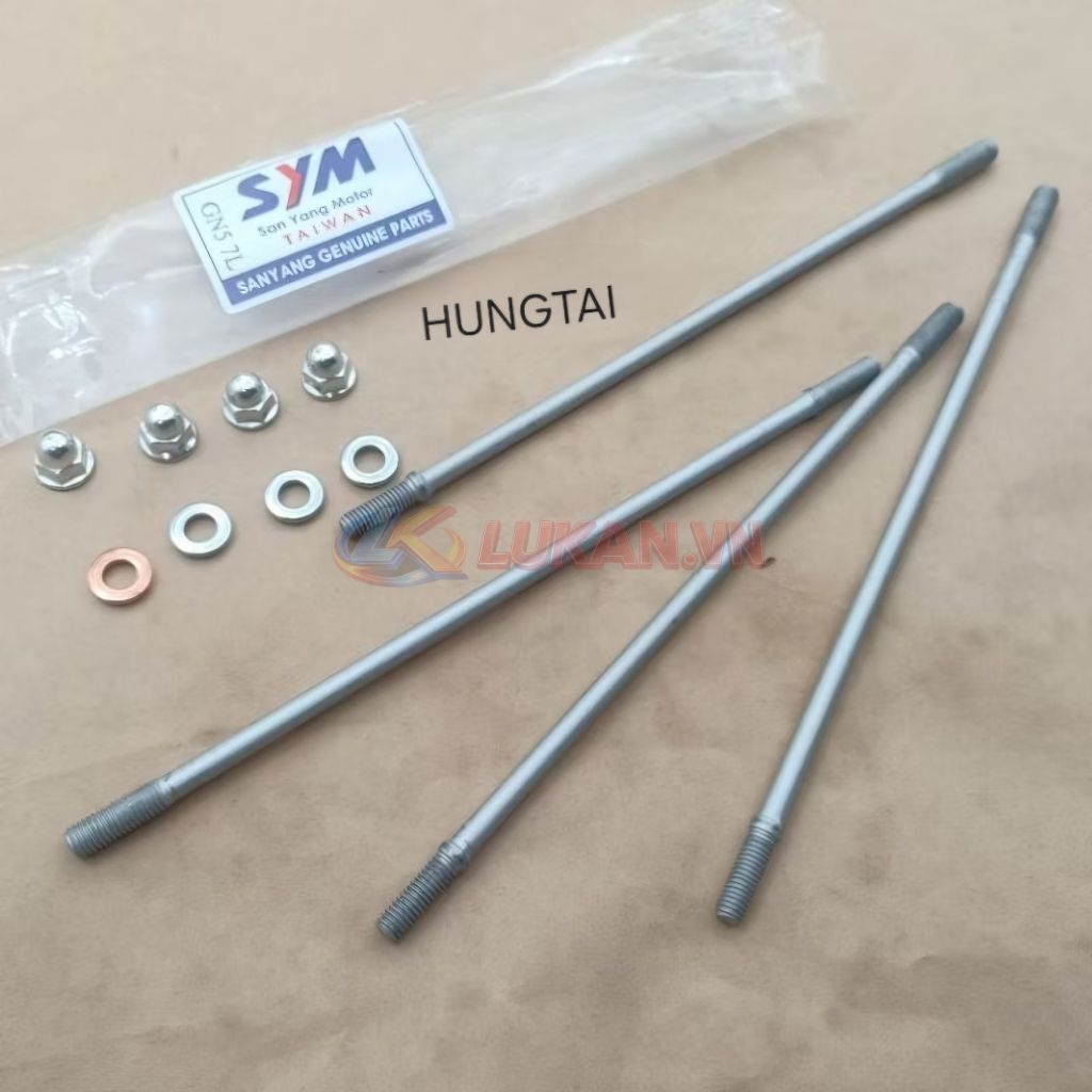 Bộ 4 cây đũa đầu, bù rong DREAM Thái, CUB, 67... lòng sắt chính hãng SYM