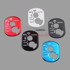 Miếng nhôm dán mặt ổ khóa điện xe WAVE, FUTURE.... đủ màu