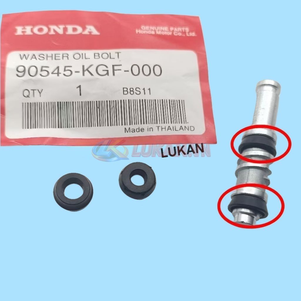 2 sin cao su, phốt ti ben cùm dầu phanh WAVE S110, RSX, FUTURE 125.... zin