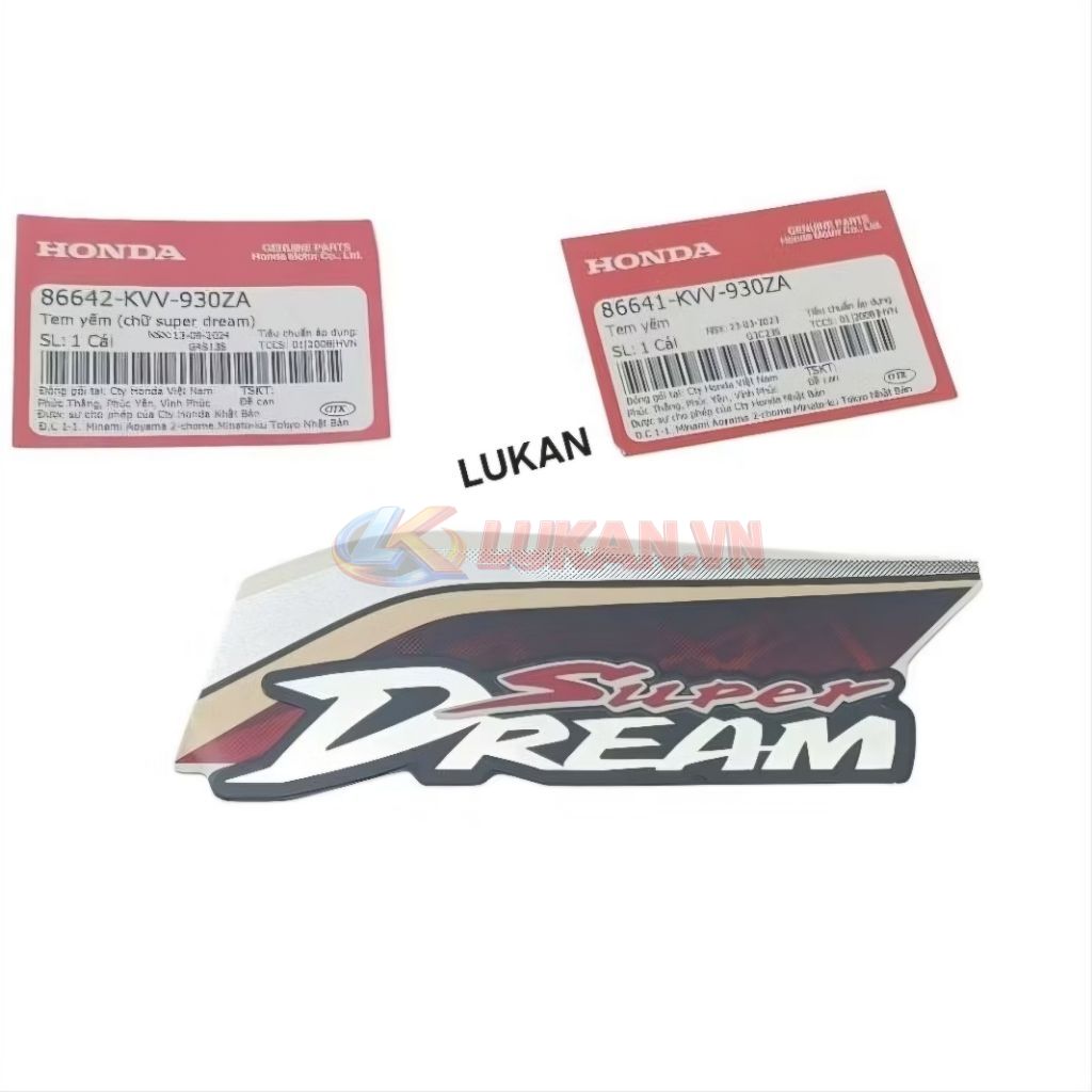 Tem dán nhựa bửng yếm xe Super DREAM đủ mẫu đời zin Honda - Ảnh 7