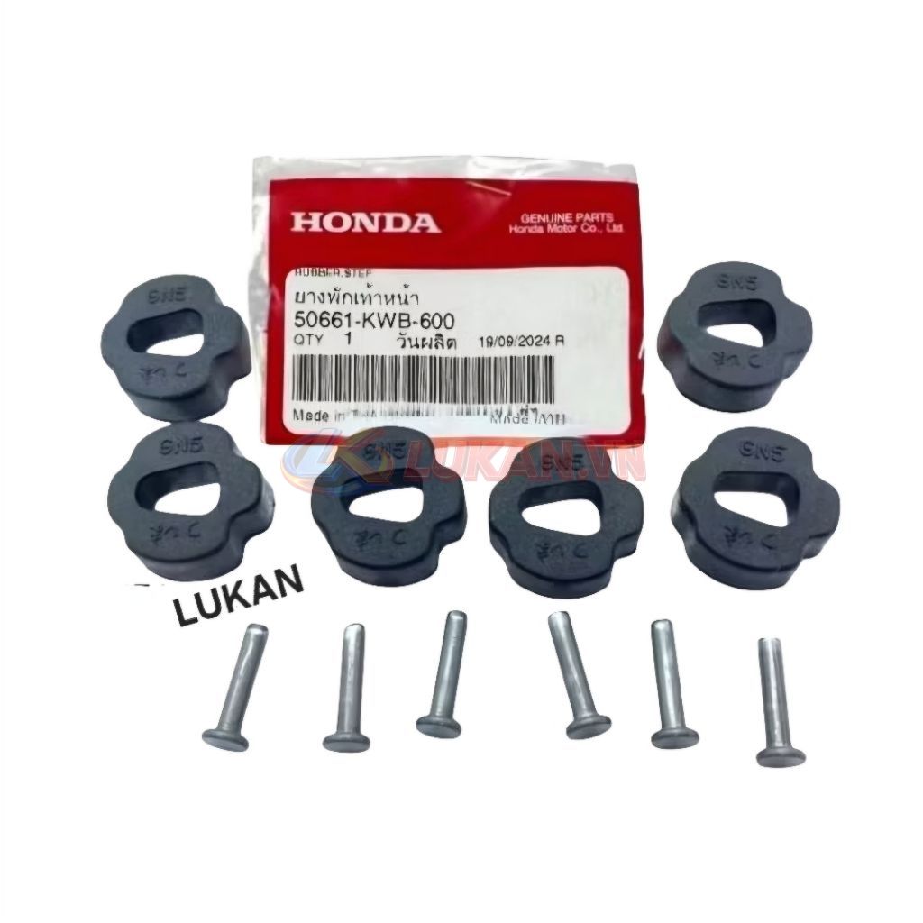 Bộ cao su chuồng heo, nhông nồi côn WAVE S110, RSX, BLADE, A110.... zin 50661-KWB-600 - Ảnh 4