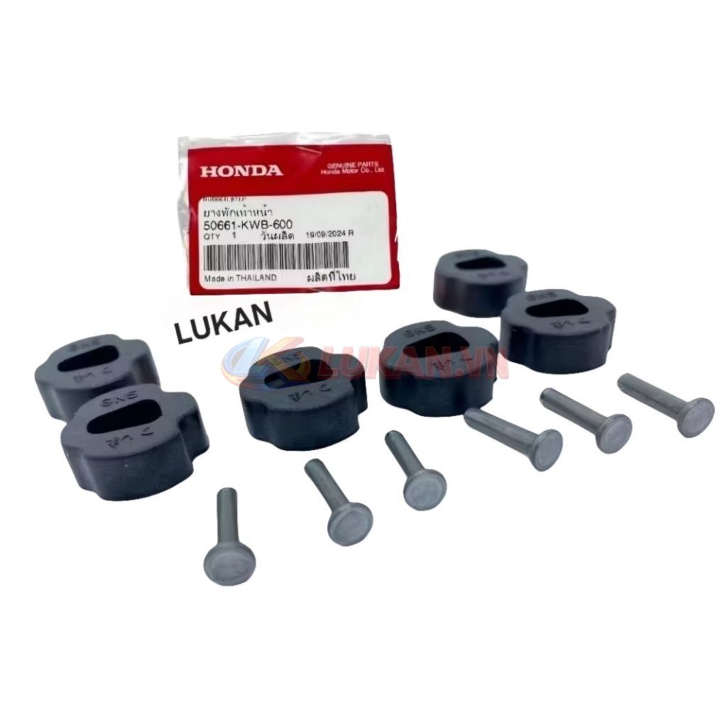 Bộ cao su chuồng heo, nhông nồi côn WAVE S110, RSX, BLADE, A110.... zin 50661-KWB-600 - Ảnh 3