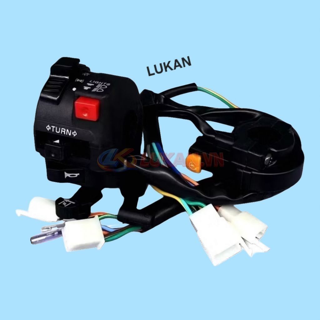 Cặp cùm, nút công tắc điện xe WAVE Thái, ALPHA, ZX.... hàng đẹp - Ảnh 5
