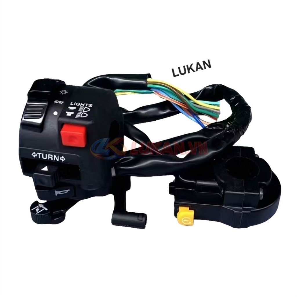 Cặp cùm, nút công tắc điện xe WAVE Thái, ALPHA, ZX.... hàng đẹp