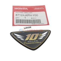 Tem 10 MILLION dán nhựa mặt nạ trước xe WAVE Thái 125 zin Honda 87124-KPH-Y00