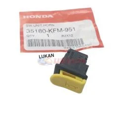 Nút công tắc kèn còi xe WAVE Thái, FUTURE 125... Vàng zin Honda 35180-KFM-951