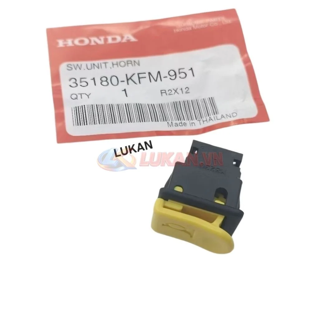 Nút công tắc kèn còi xe WAVE Thái, FUTURE 125... Vàng zin Honda 35180-KFM-951 - Ảnh 2
