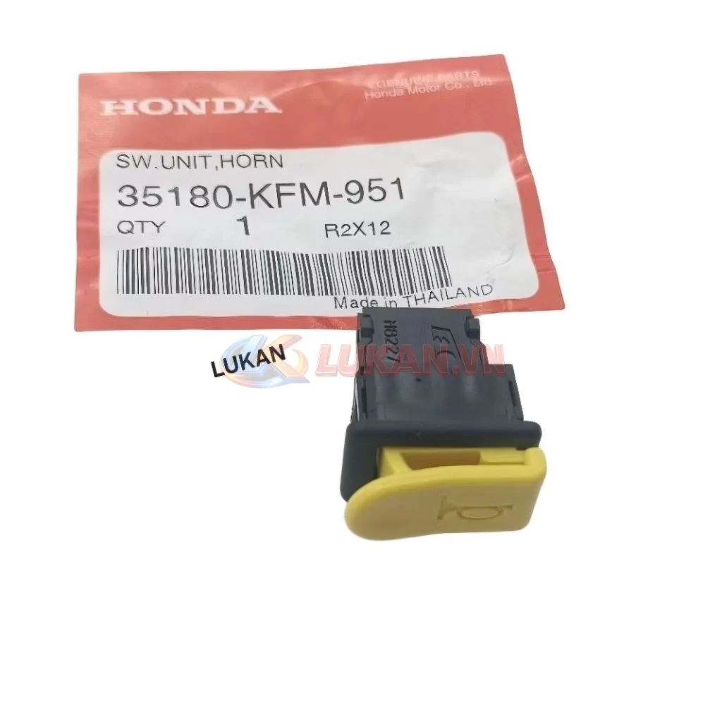 Nút công tắc kèn còi xe WAVE Thái, FUTURE 125... Vàng zin Honda 35180-KFM-951 - Ảnh 3