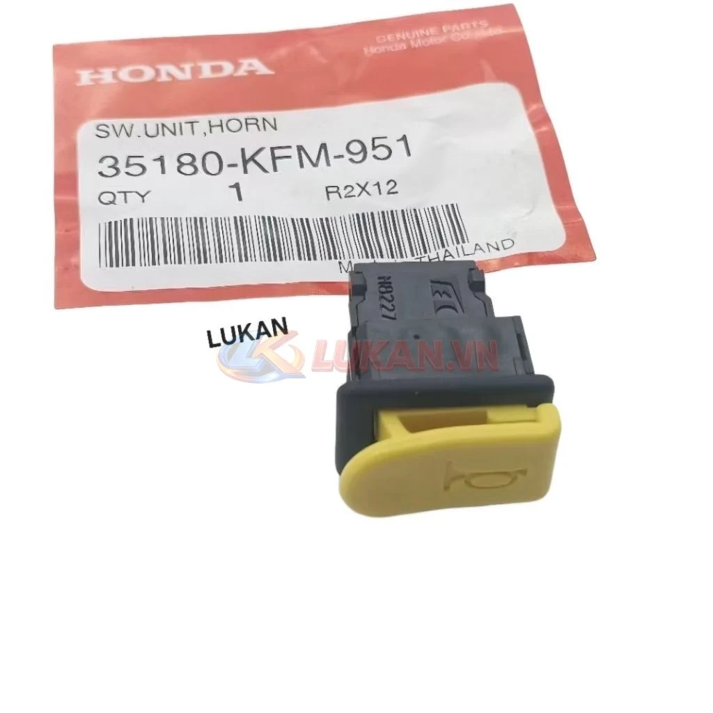Nút công tắc kèn còi xe WAVE Thái, FUTURE 125... Vàng zin Honda 35180-KFM-951 - Ảnh 4