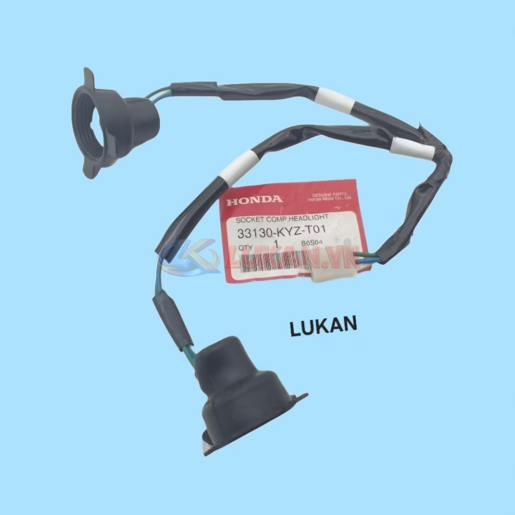 Dây điện đuôi chóa đèn pha 2 bóng xe WAVE Thái 125.... zin Honda 33130-KYZ-T01 - Ảnh 4