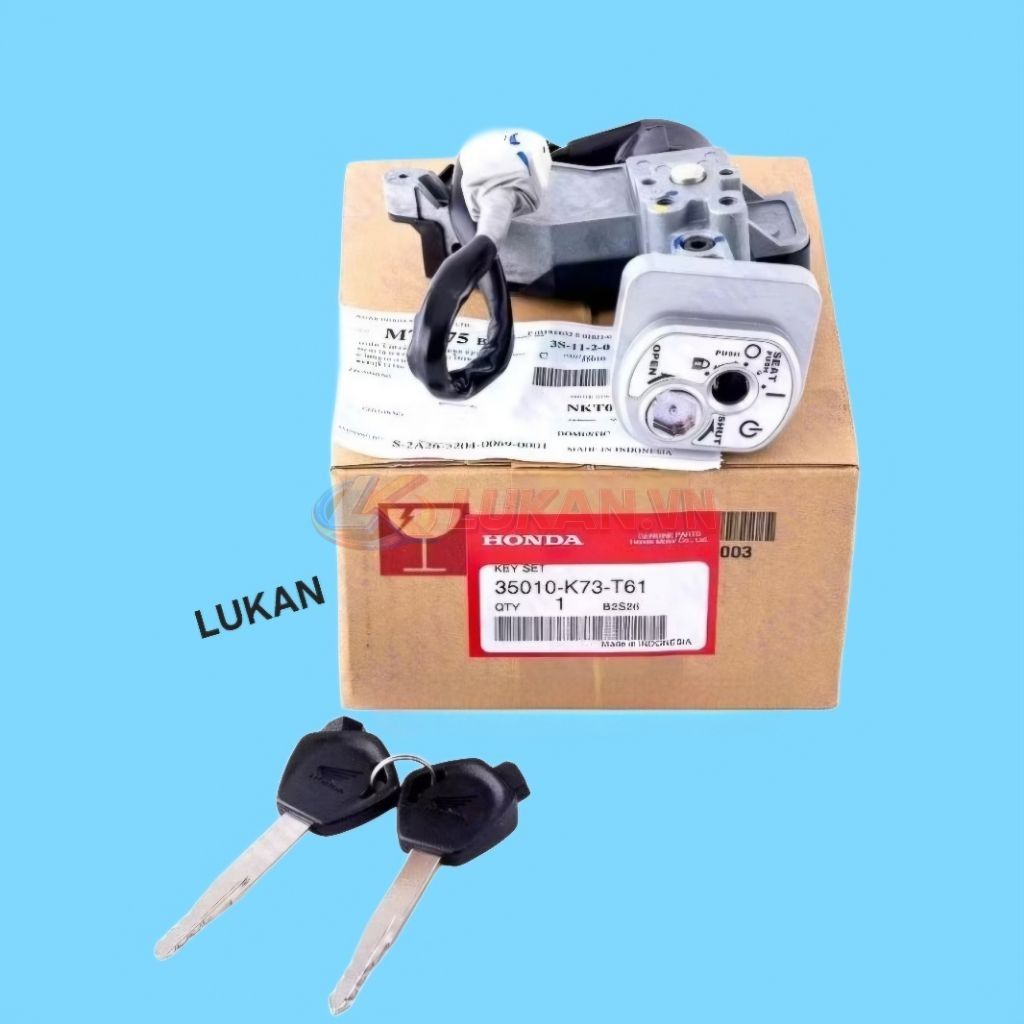 Bộ ổ khóa, công tắc điện xe WAVE 125i LED.... zin Thái 35010-K73-T61 - Ảnh 3