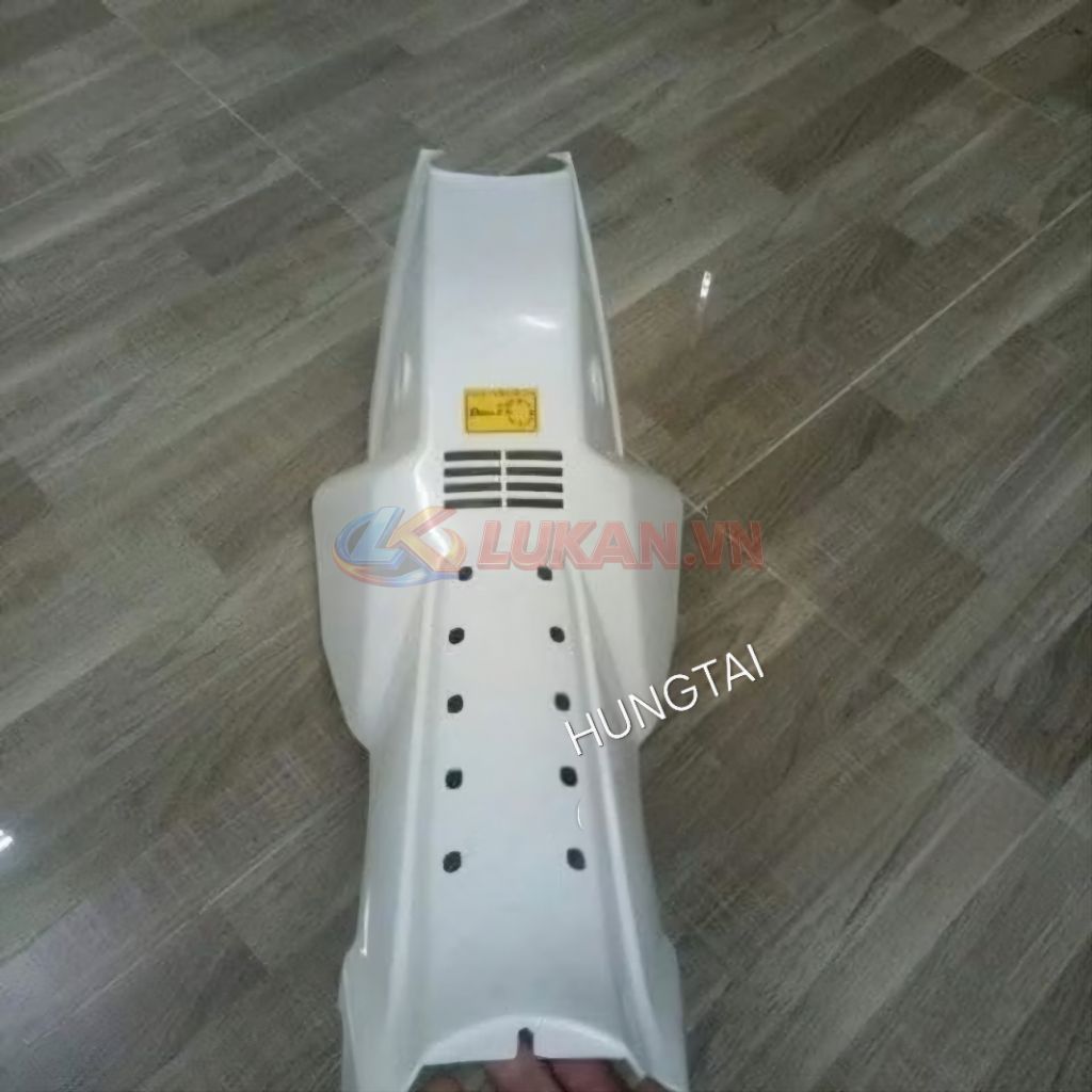 Nhựa bững yếm cắt, lườn giữa xe DREAM 2 màu trắng, đen loại dày - Ảnh 5
